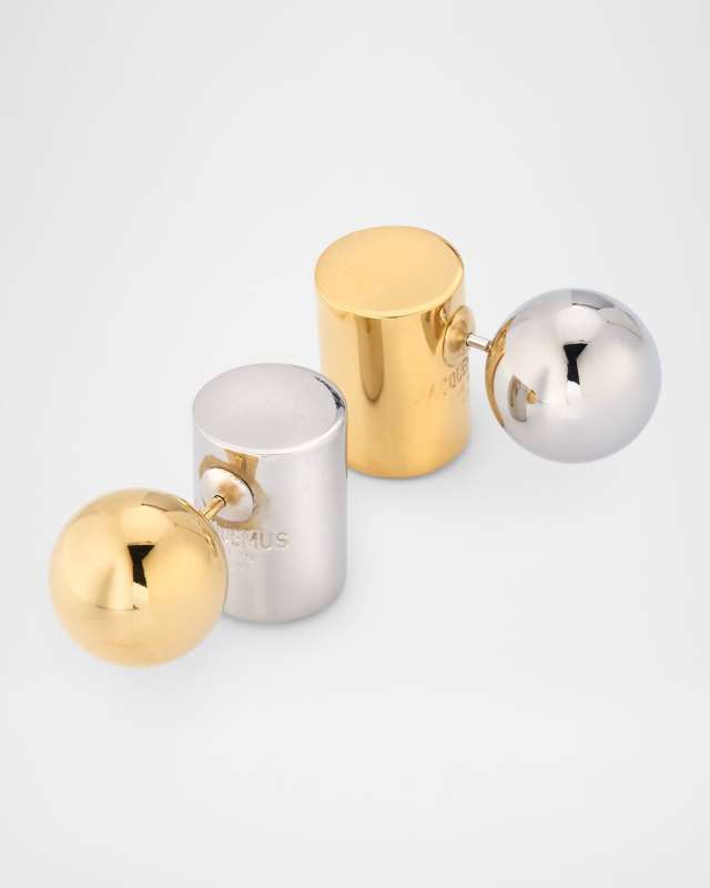 Les Boucles Perlina Two-Tone Earrings