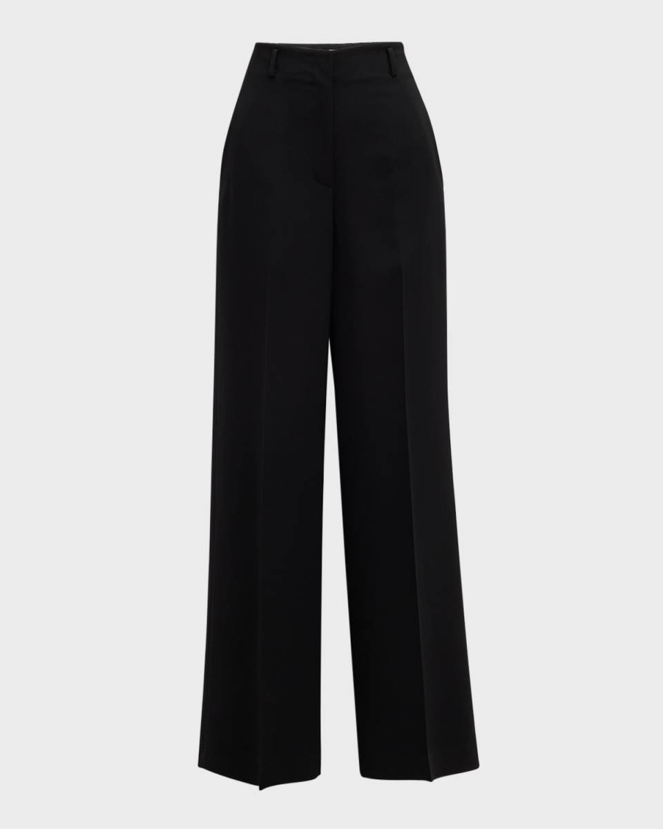 Thames Wide-Leg Crepe Pants
