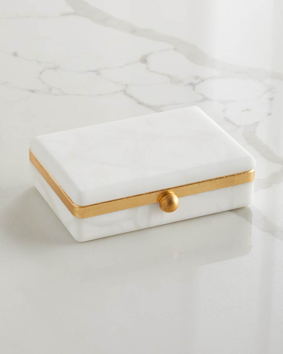 Gold Band Swivel Box - Medium