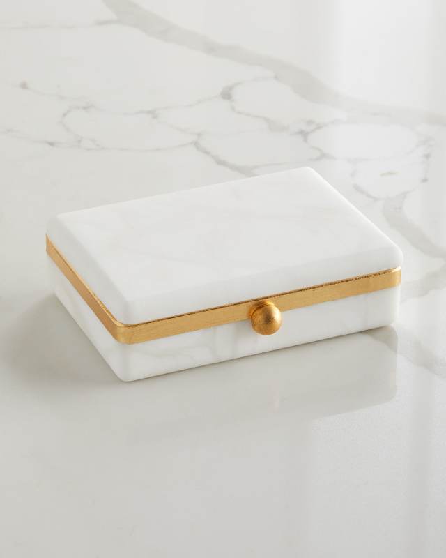 Gold Band Swivel Box - Medium