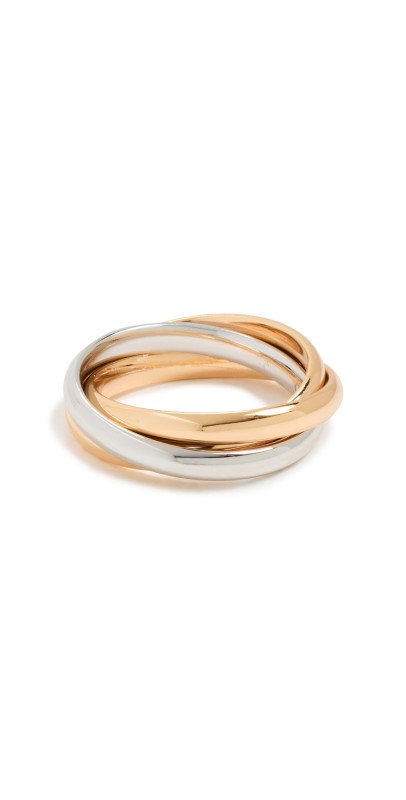 Luv Aj Trio Twisted Ring Set Multi