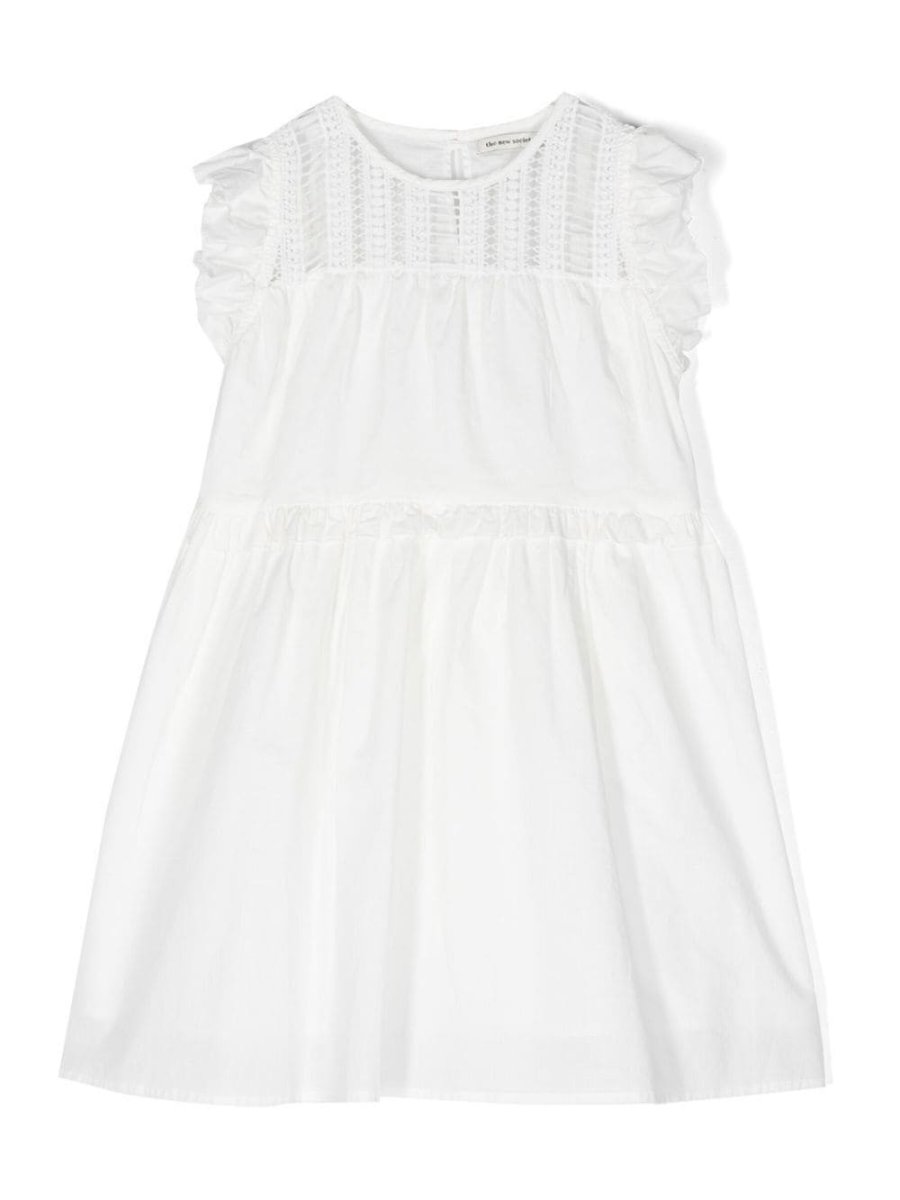 round-neck cotton dre