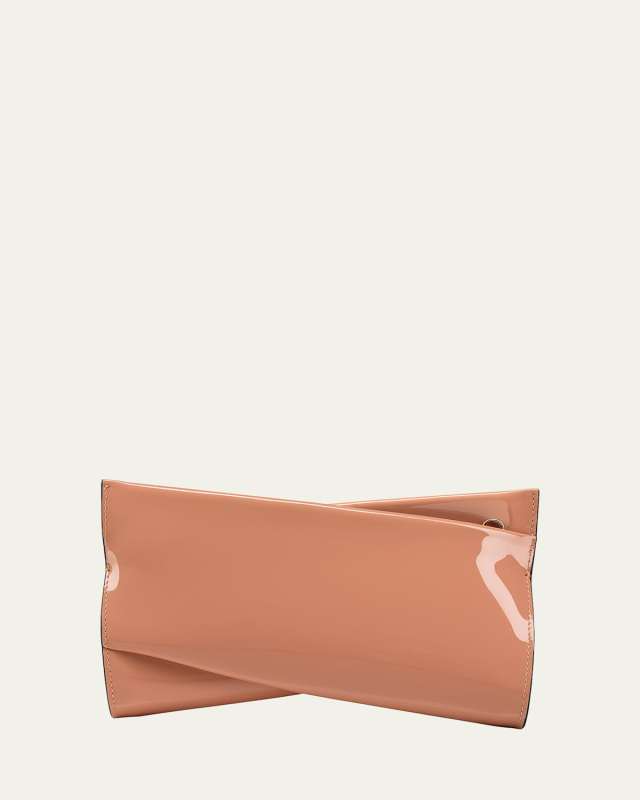 Loubitwist Small Clutch in Patent Leather