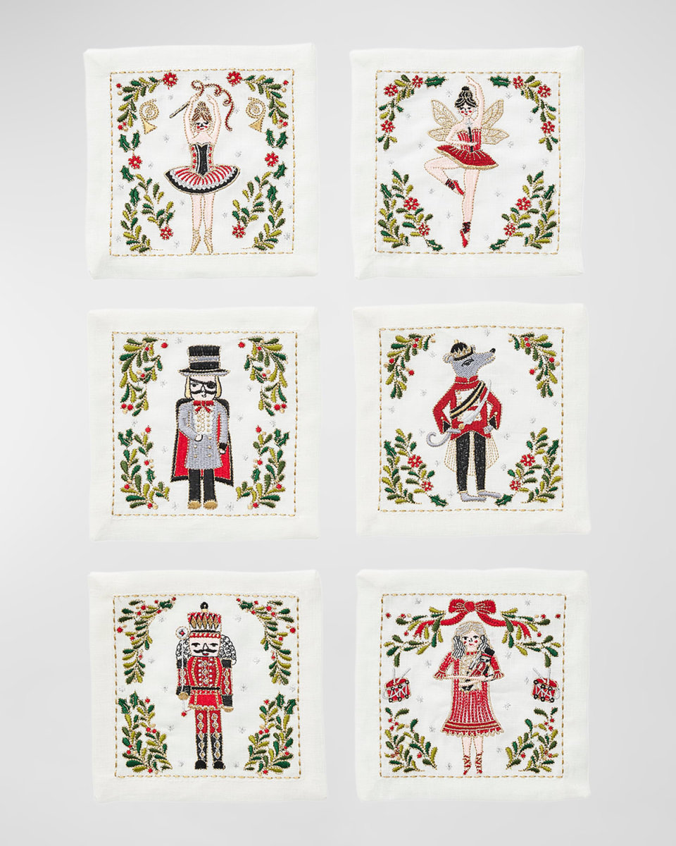 Nutcrackers Cocktail Napkins, Set of 6