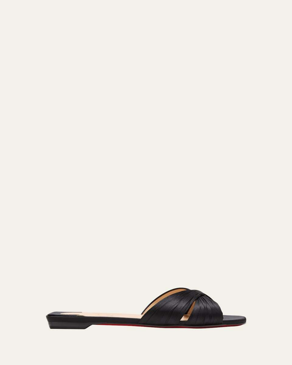 Nicol Is Back Red Sole Slide Sandals