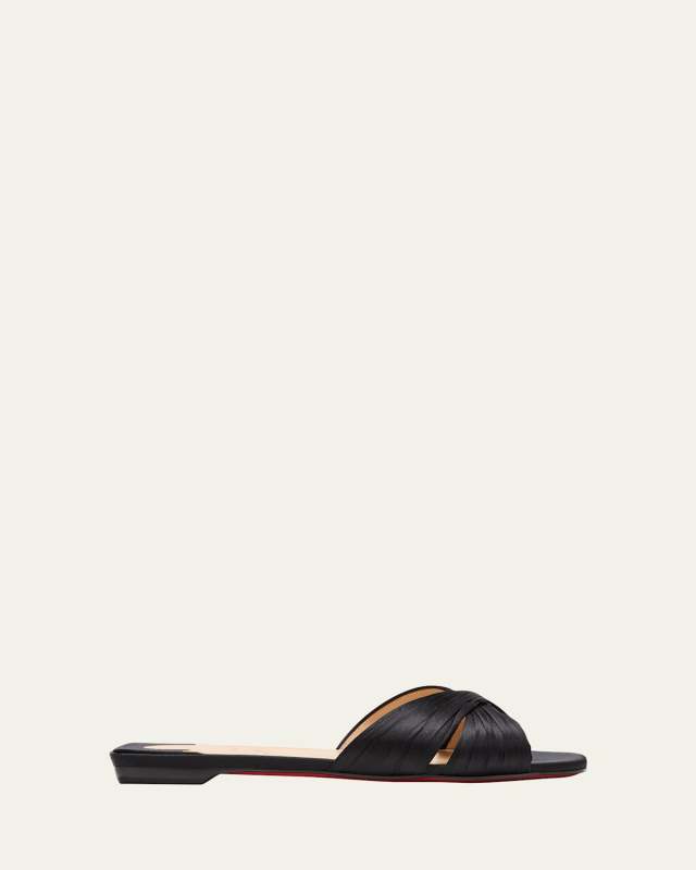 Nicol Is Back Red Sole Slide Sandals