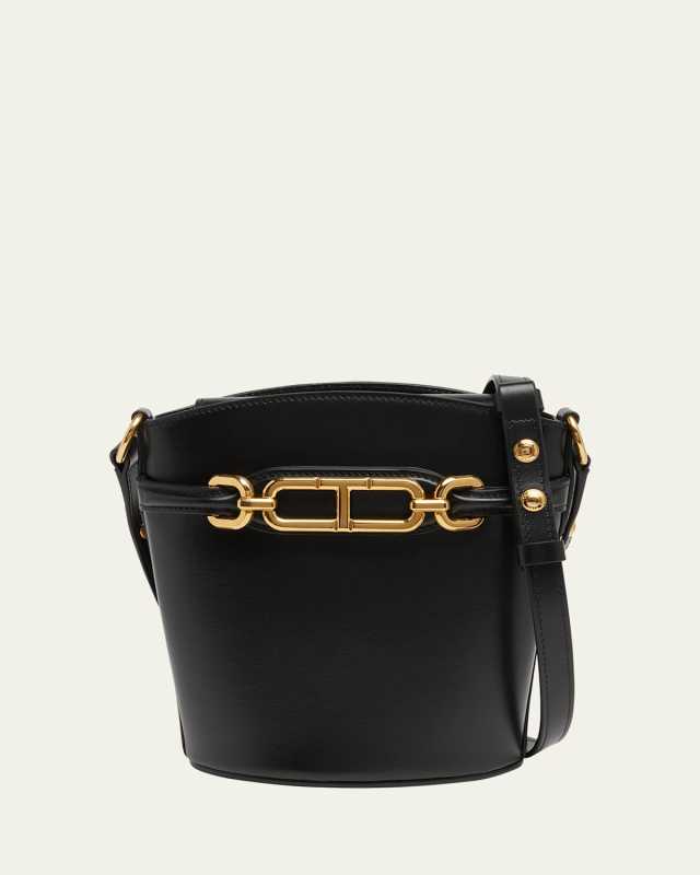 Whitney Small Bucket Bag in Leather