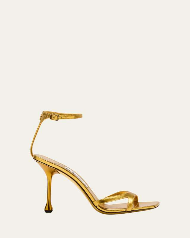 Ixia Metallic Ankle-Strap Sandals
