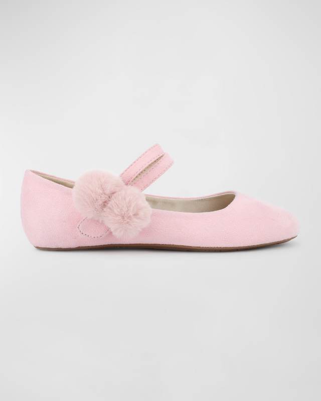 Girl's Miss Sandie Mary Jane Pom Pom Shoes, Toddlers/Kids
