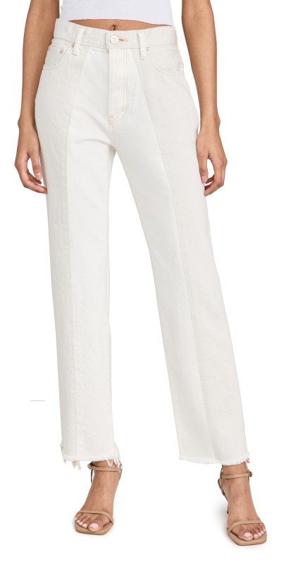 MOUSSY VINTAGE Raintrec Straight White Jeans White