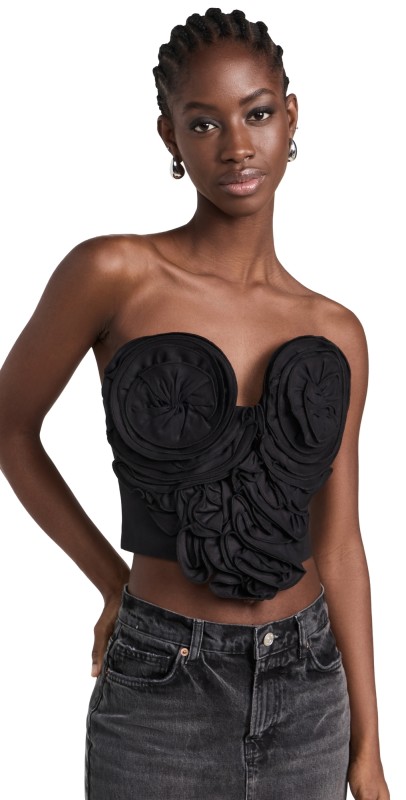 MARA HOFFMAN Roxana Top Black