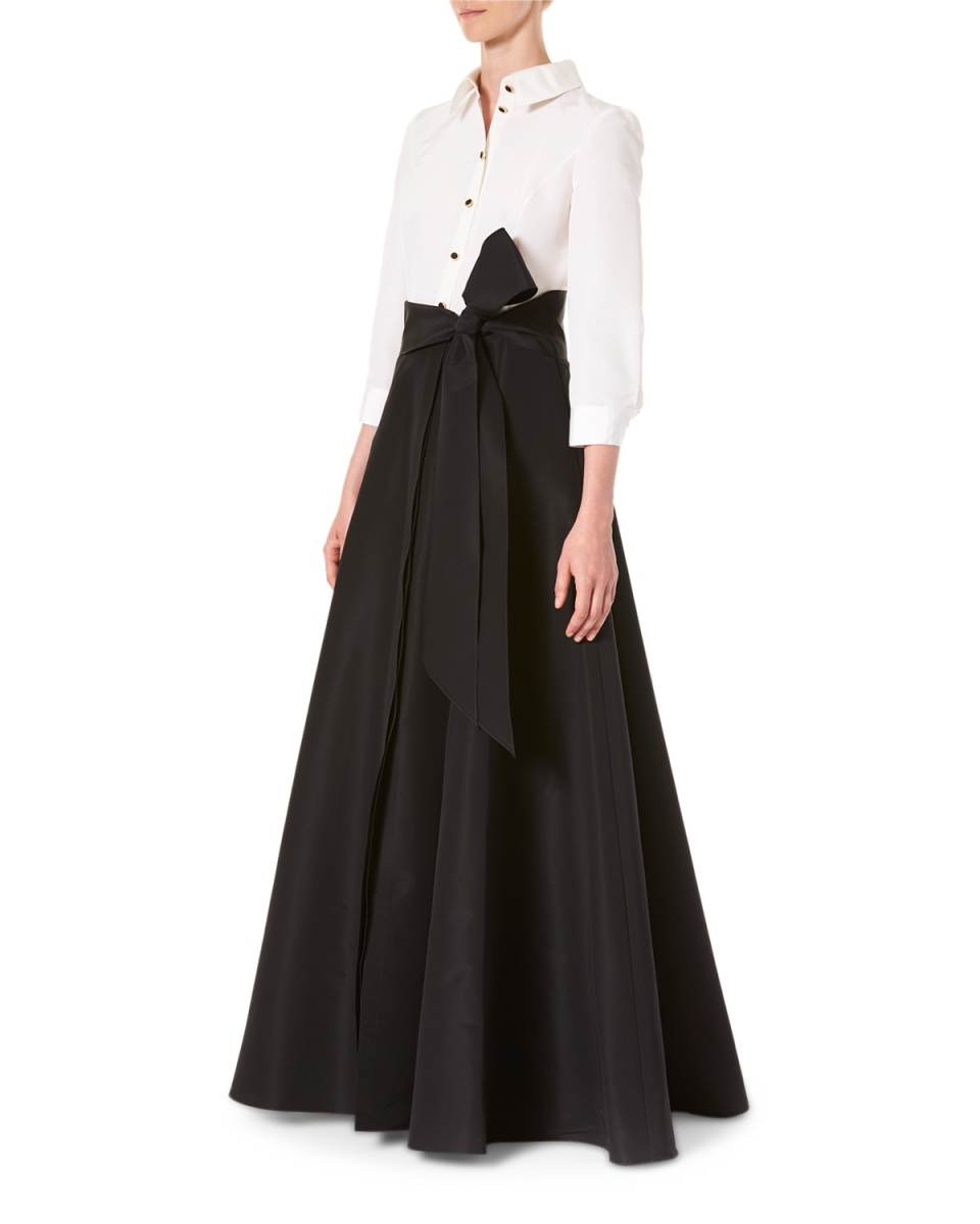 Icon Two-Tone Trench Gown
