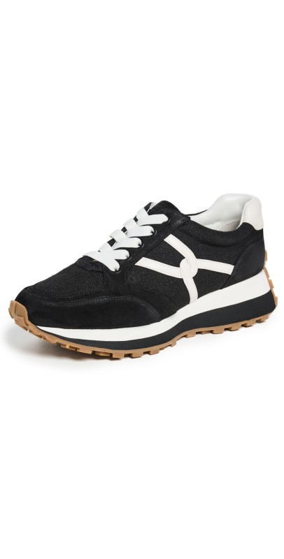 Veronica Beard Valentina Sneakers Black/White