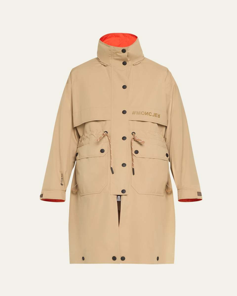 Seigne Water-Repellent Long Parka Jacket