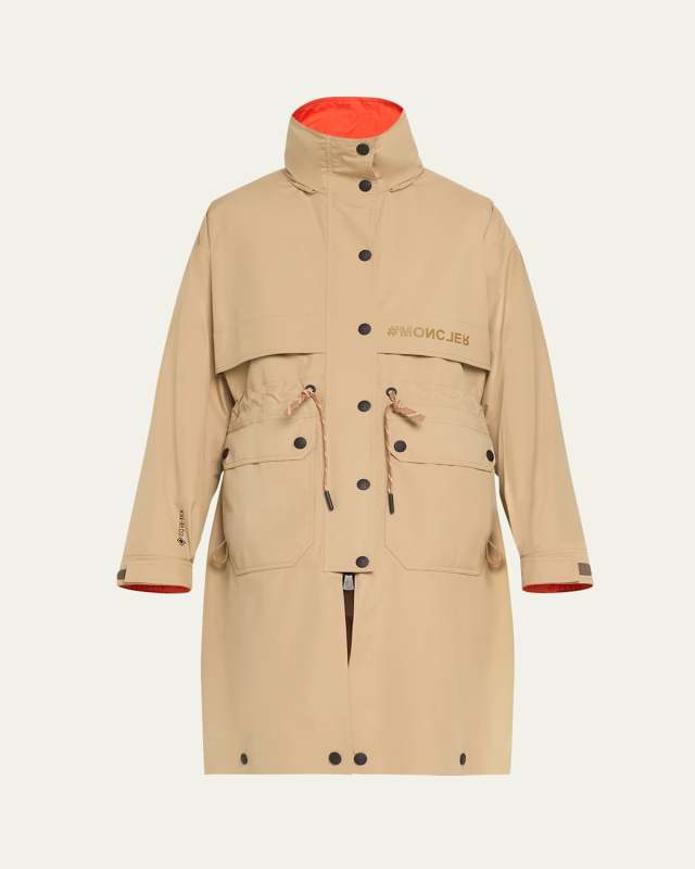 Seigne Water-Repellent Long Parka Jacket