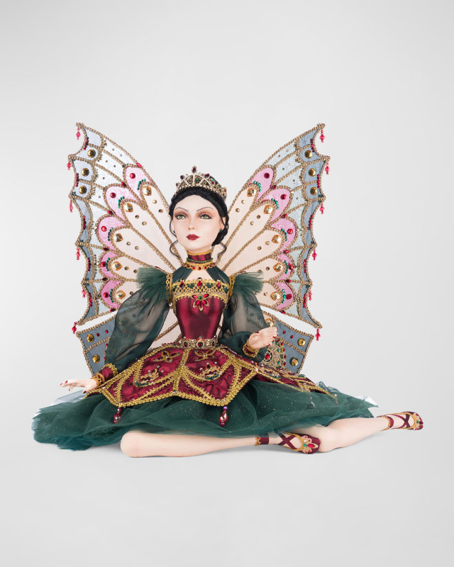 Belle Noelle Sitting Fairy Ballerina Holiday Doll
