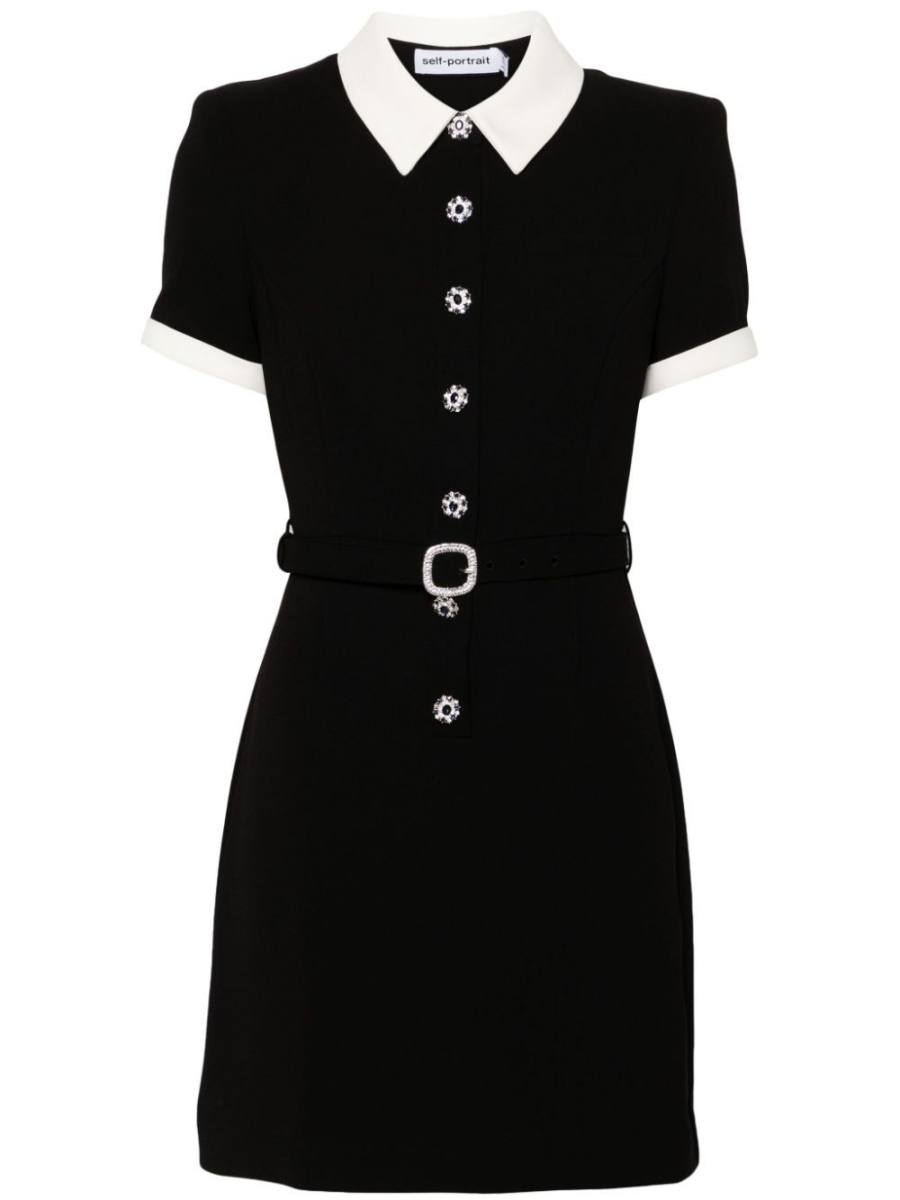 crepe mini dress