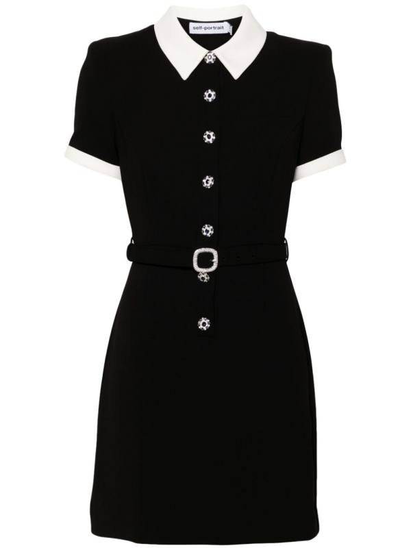 crepe mini dress