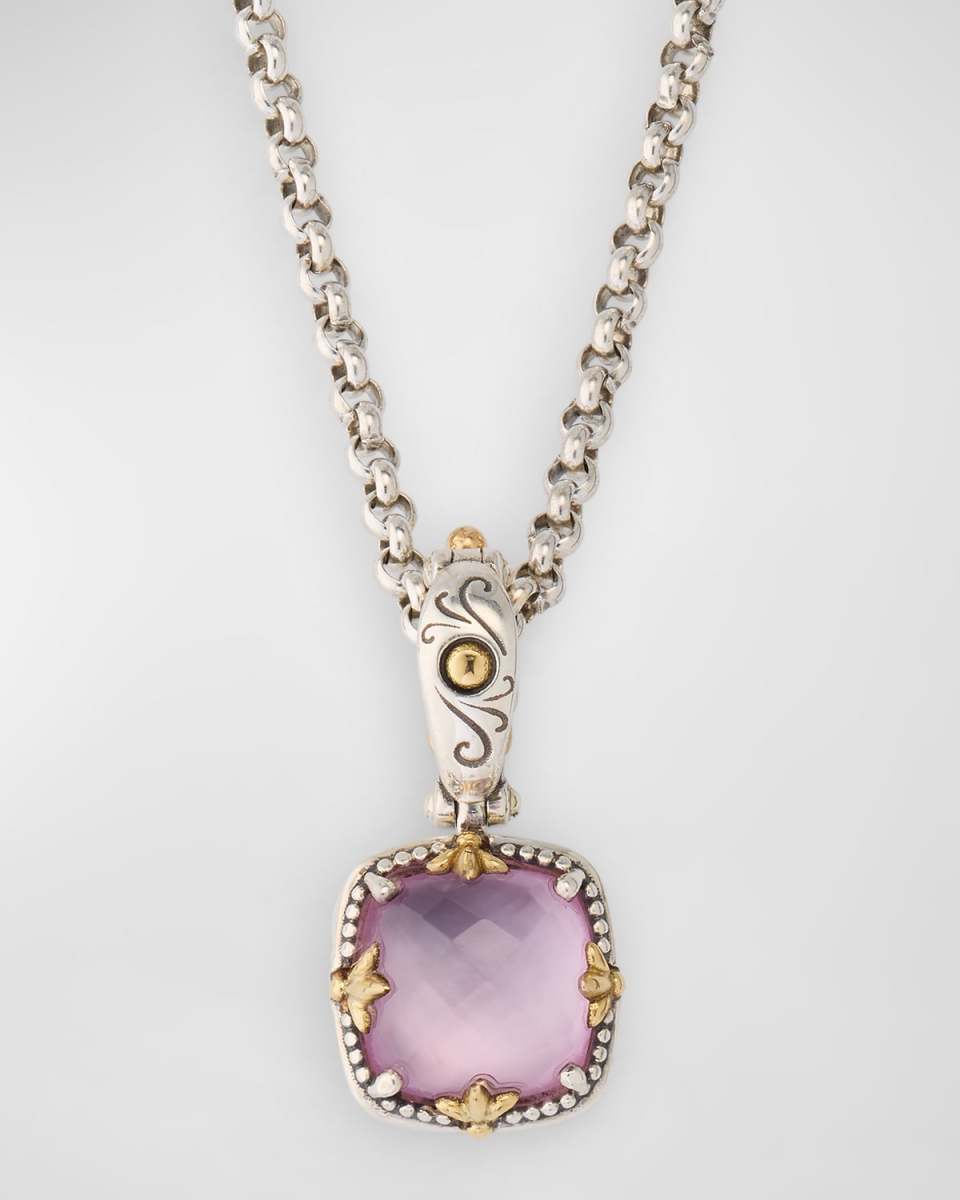 Gen K 2 Sterling Silver and 18K Gold Rock Crystal Pendant