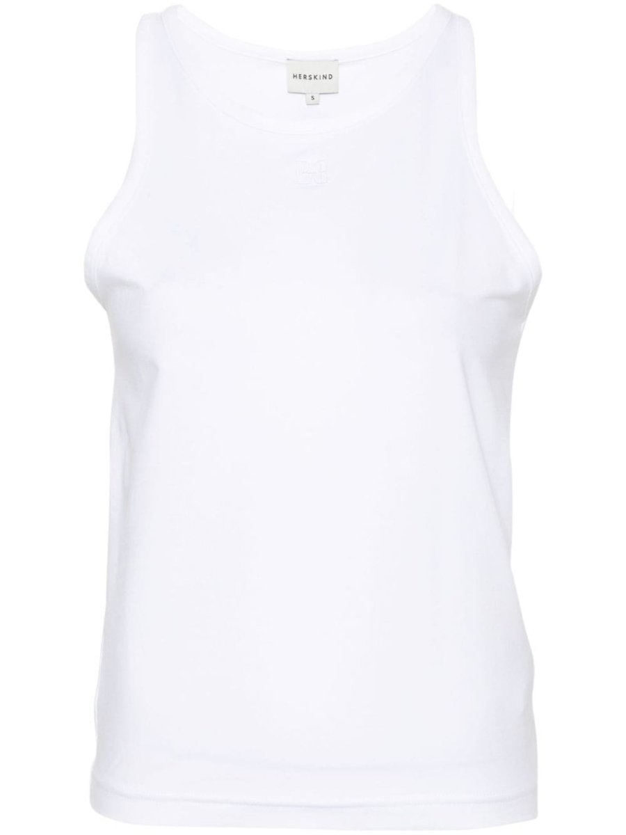 Linea logo-embroidered tank top