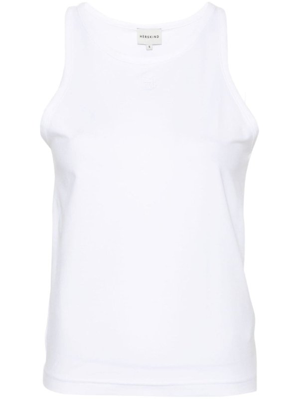 Linea logo-embroidered tank top