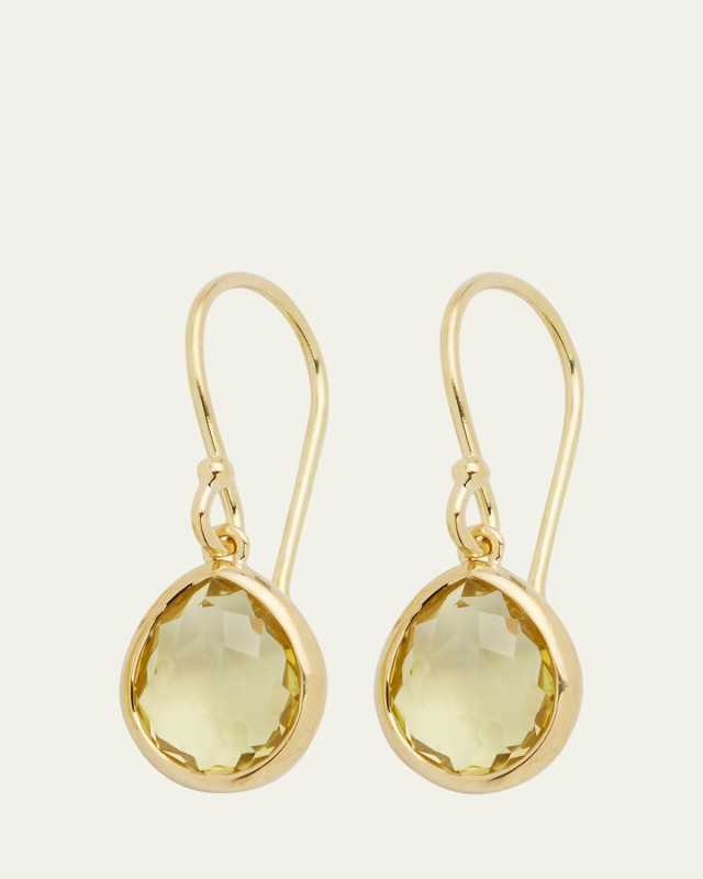 18K Rock Candy Teeny Teardrop Earrings