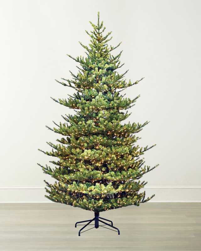 Deluxe Village Mix Pine 12' Pre-Lit Christmas Tree