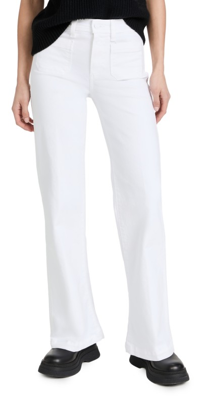 PAIGE Leenah Crisp White Pants Crisp White