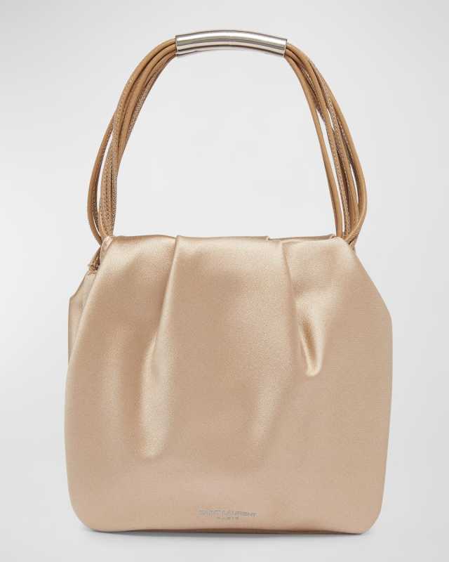Mini Pochon Satin Top-Handle Bag