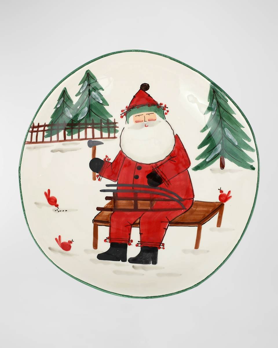 Old St. Nick Bowl With Sleigh