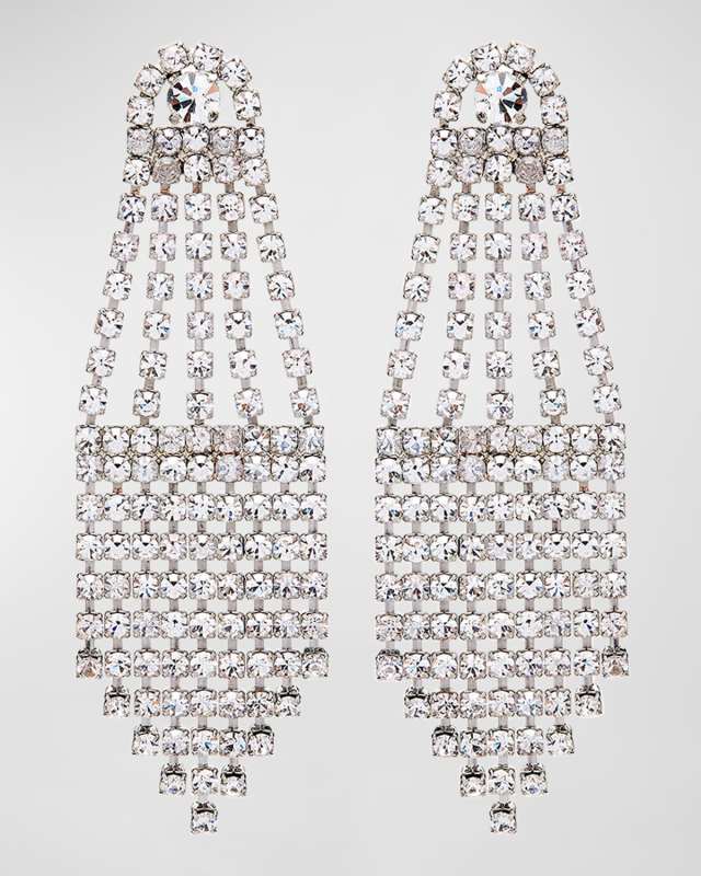 Crystal Fan Earrings