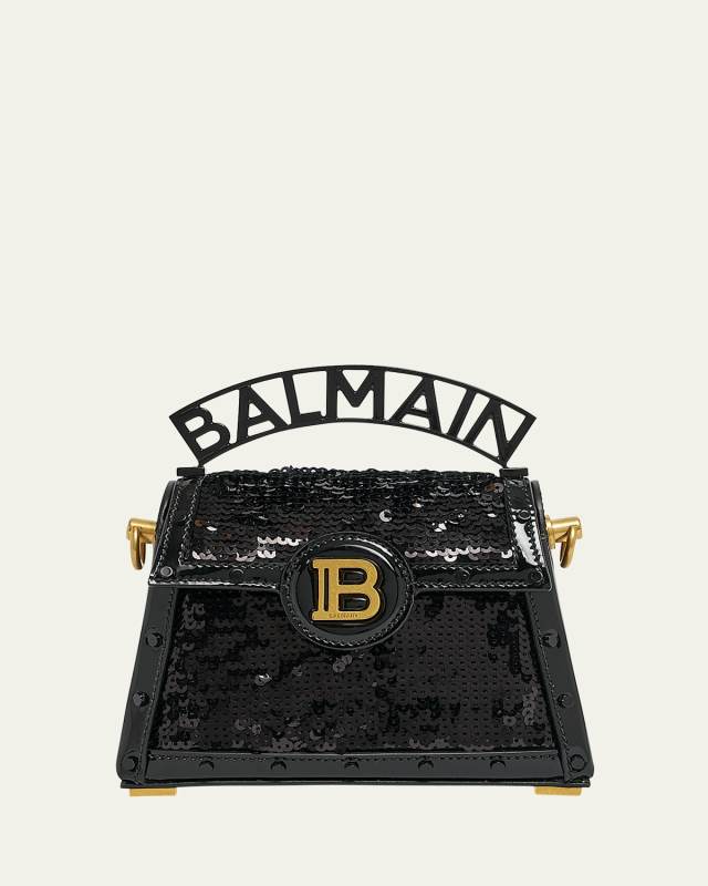 BBuzz Dynasty Small Top-Handle Bag in Sequin Leather