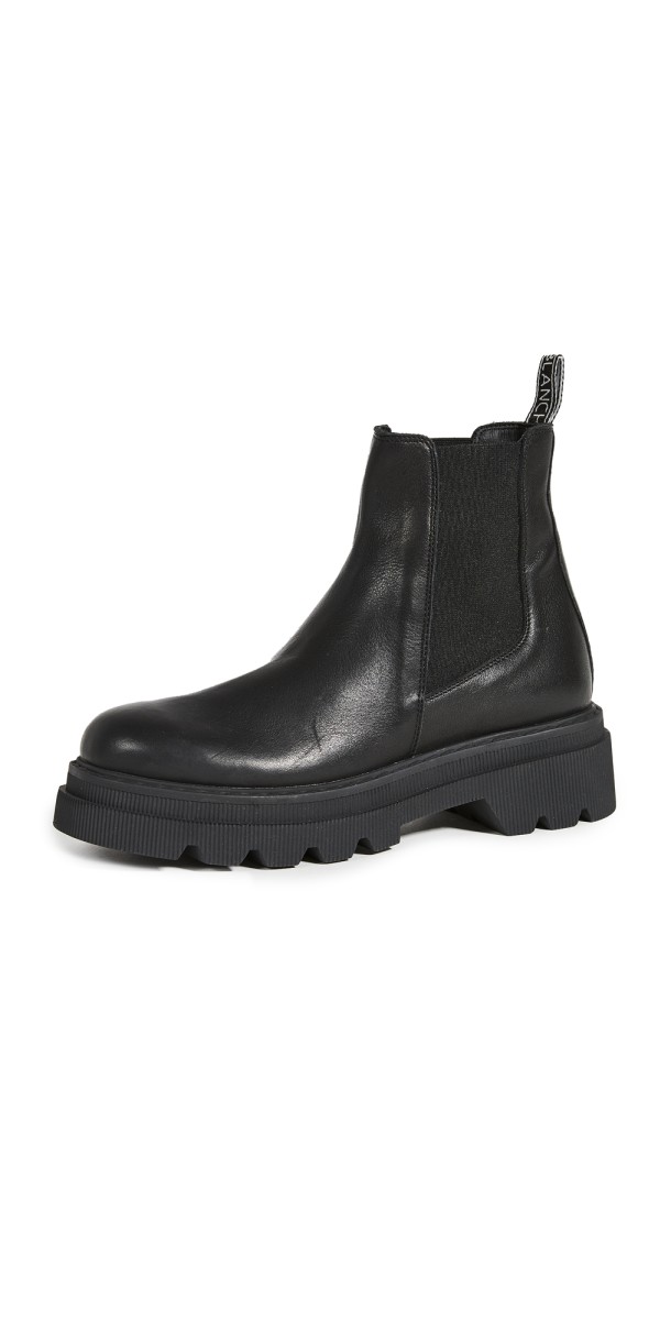 Voile Blanche Tweed 09 Chelsea Boots Black