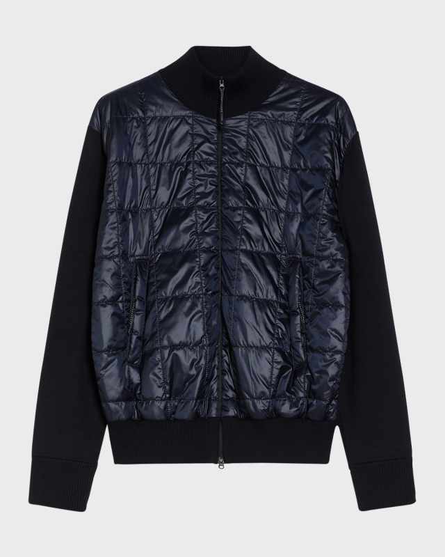 Cinto Quilted Mock-Neck Jacket