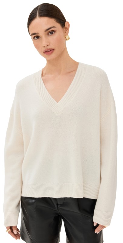 ANINE BING Lee Sweater Ivory