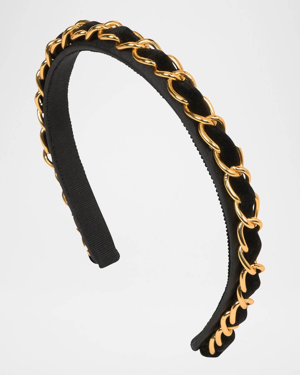 Kason 10K Gold-Plated Chain Skinny Headband