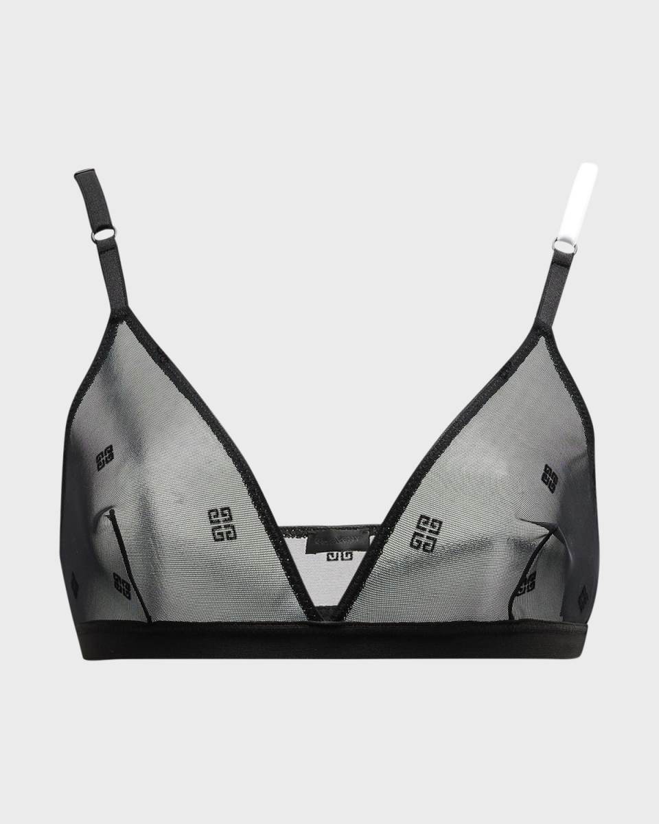 4G Jacquard Mesh Triangle Bra