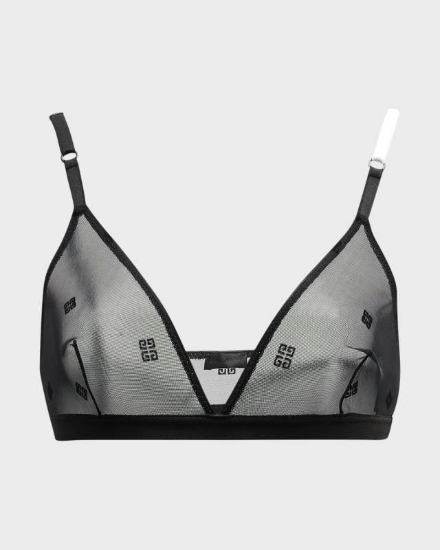 4G Jacquard Mesh Triangle Bra