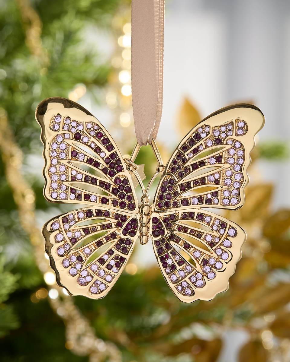 Purple Butterfly Ornament