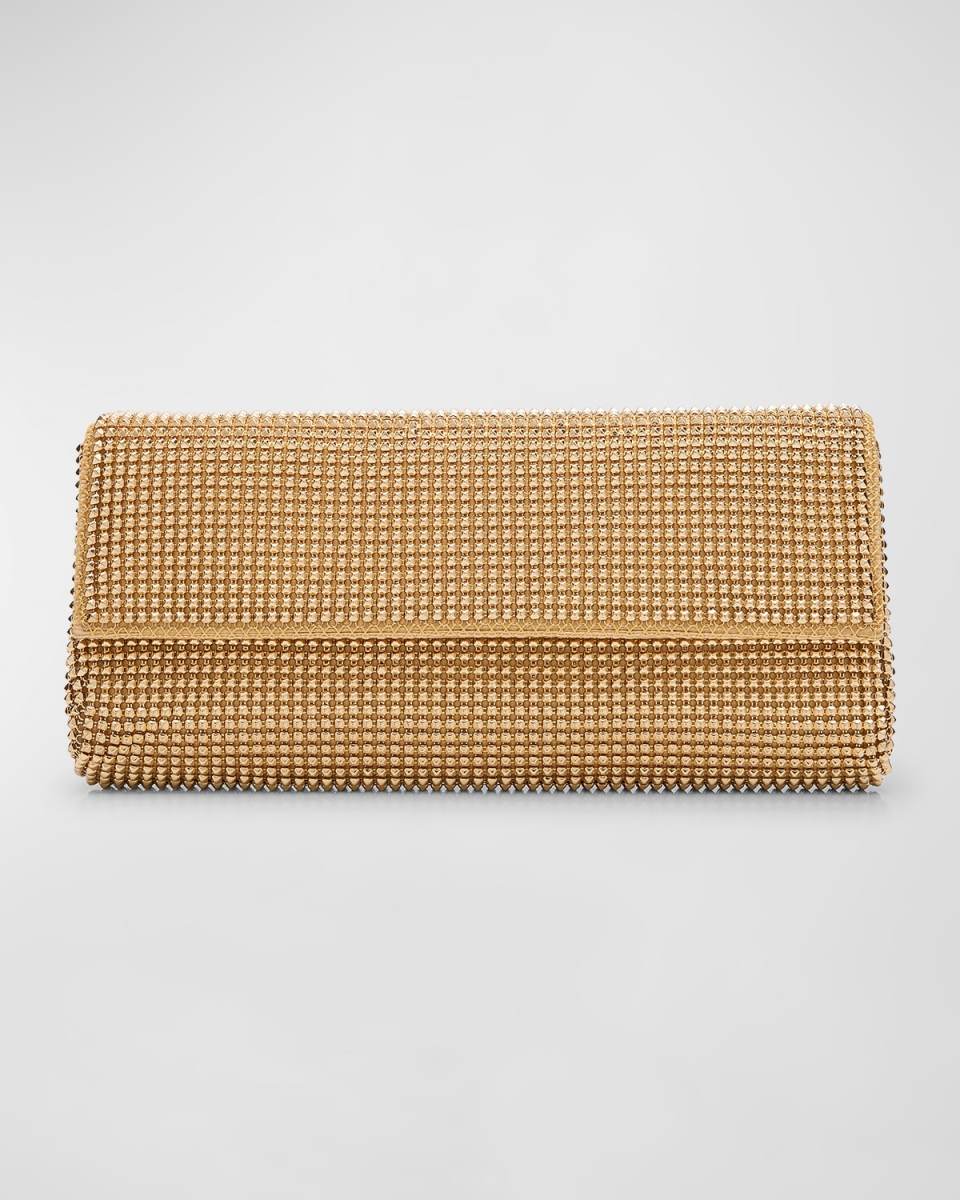 Pyramid Envelope Mesh Clutch Bag