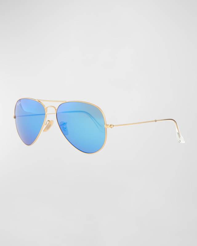 Mirrored Aviator Sunglasses