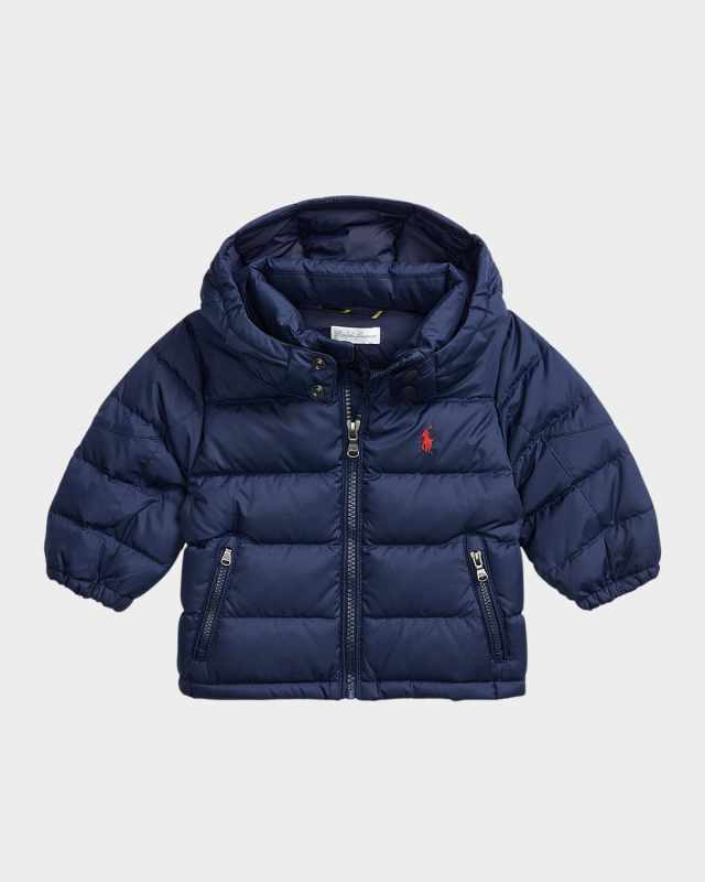 Boy's Recycled Nylon Puffer Jacket, Size 9M-24