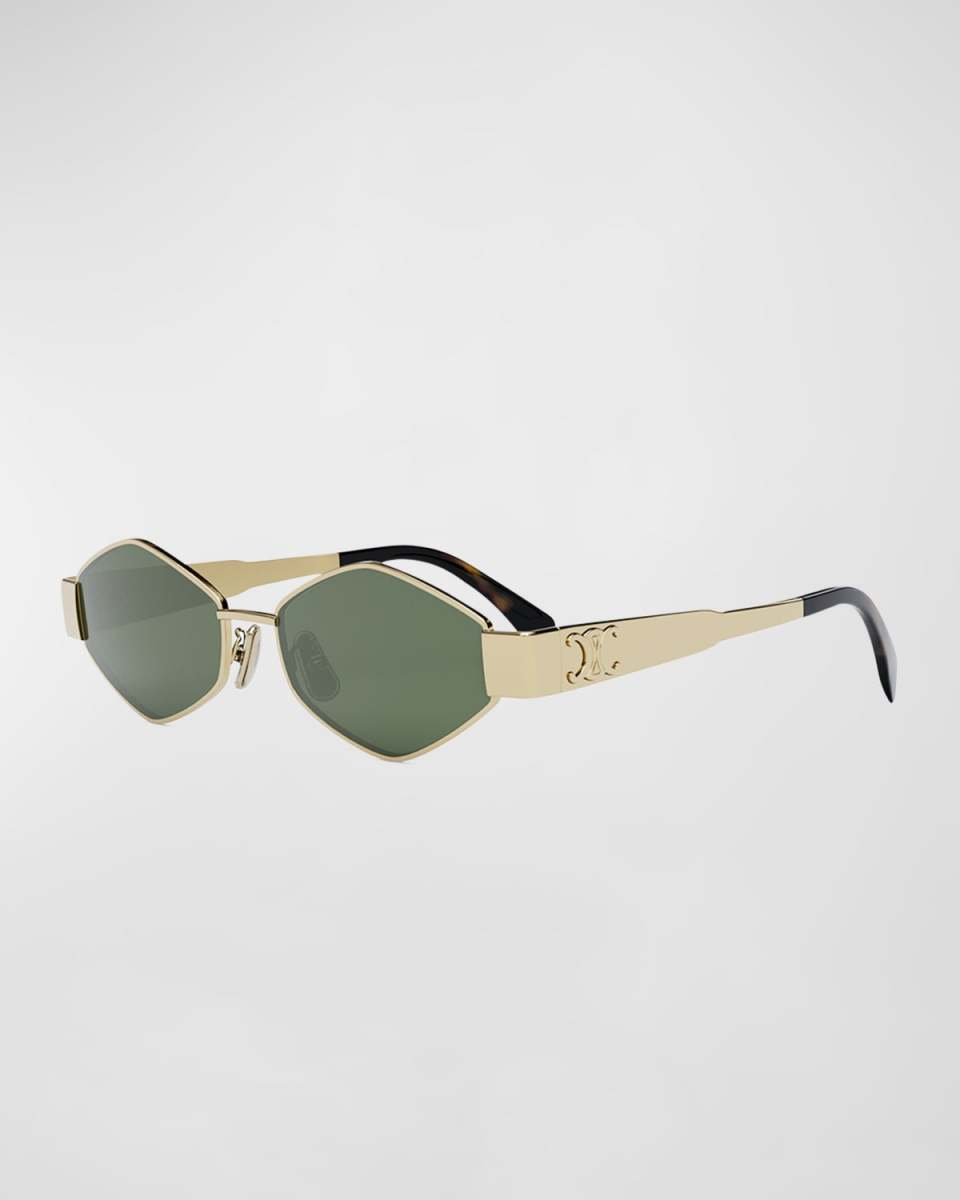 Triomphe Round Metal & Acetate Sunglasses
