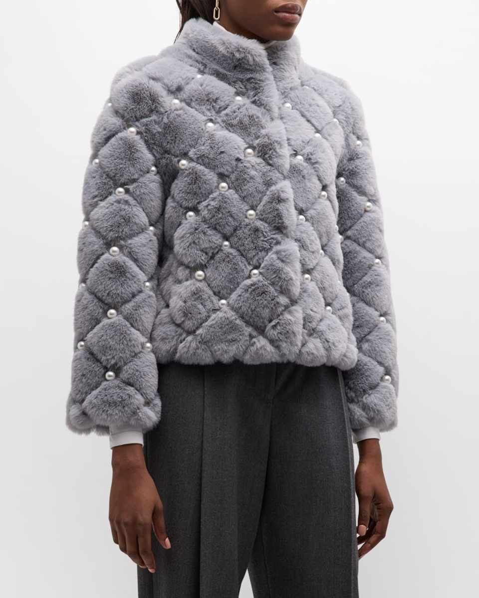 Pearly Faux Fur Jacket