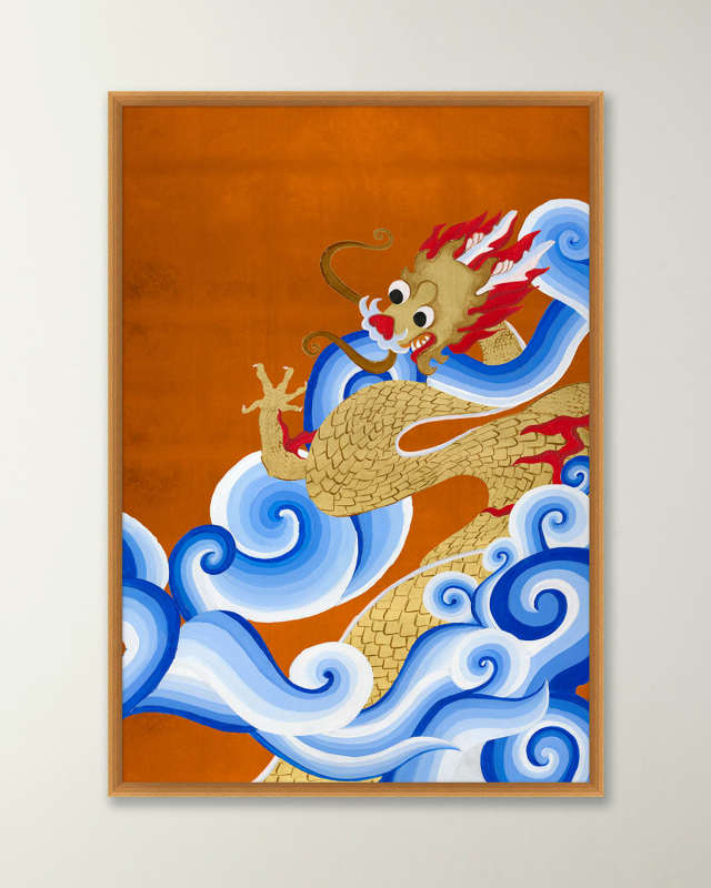 "Imperial Dragon 2" Framed Giclee