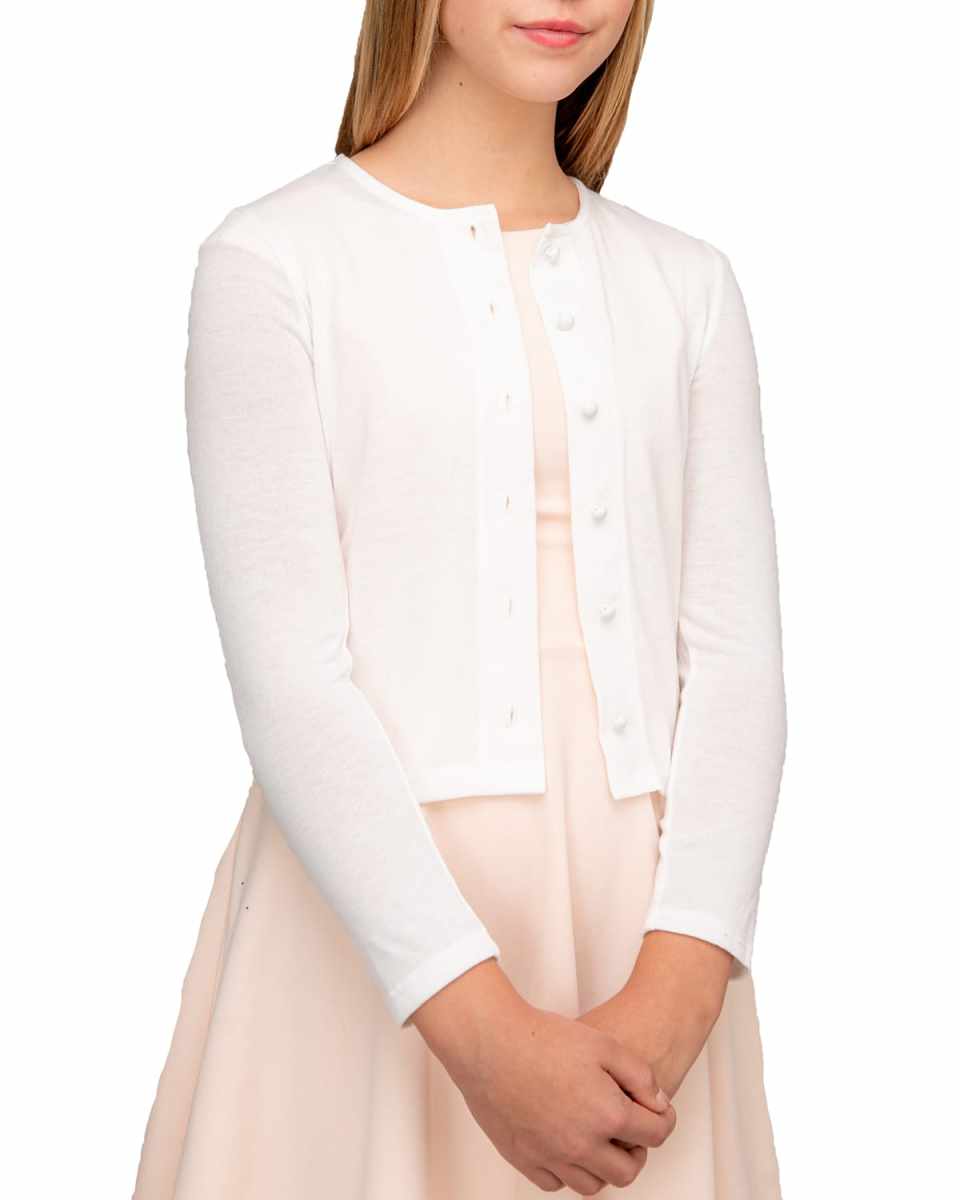 Girl's Long-Sleeve Cardigan, Size 4