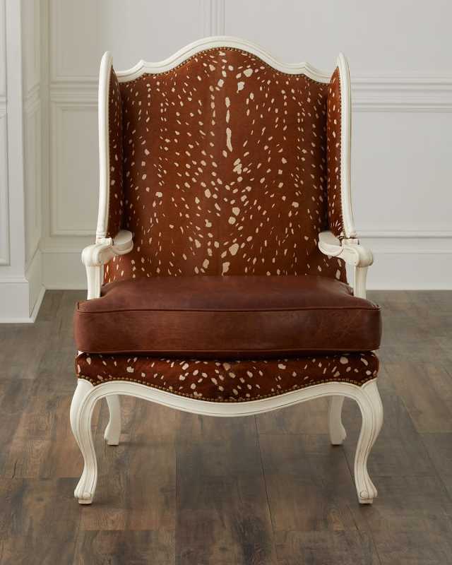 Nyx Hair On Hide Wing Chair