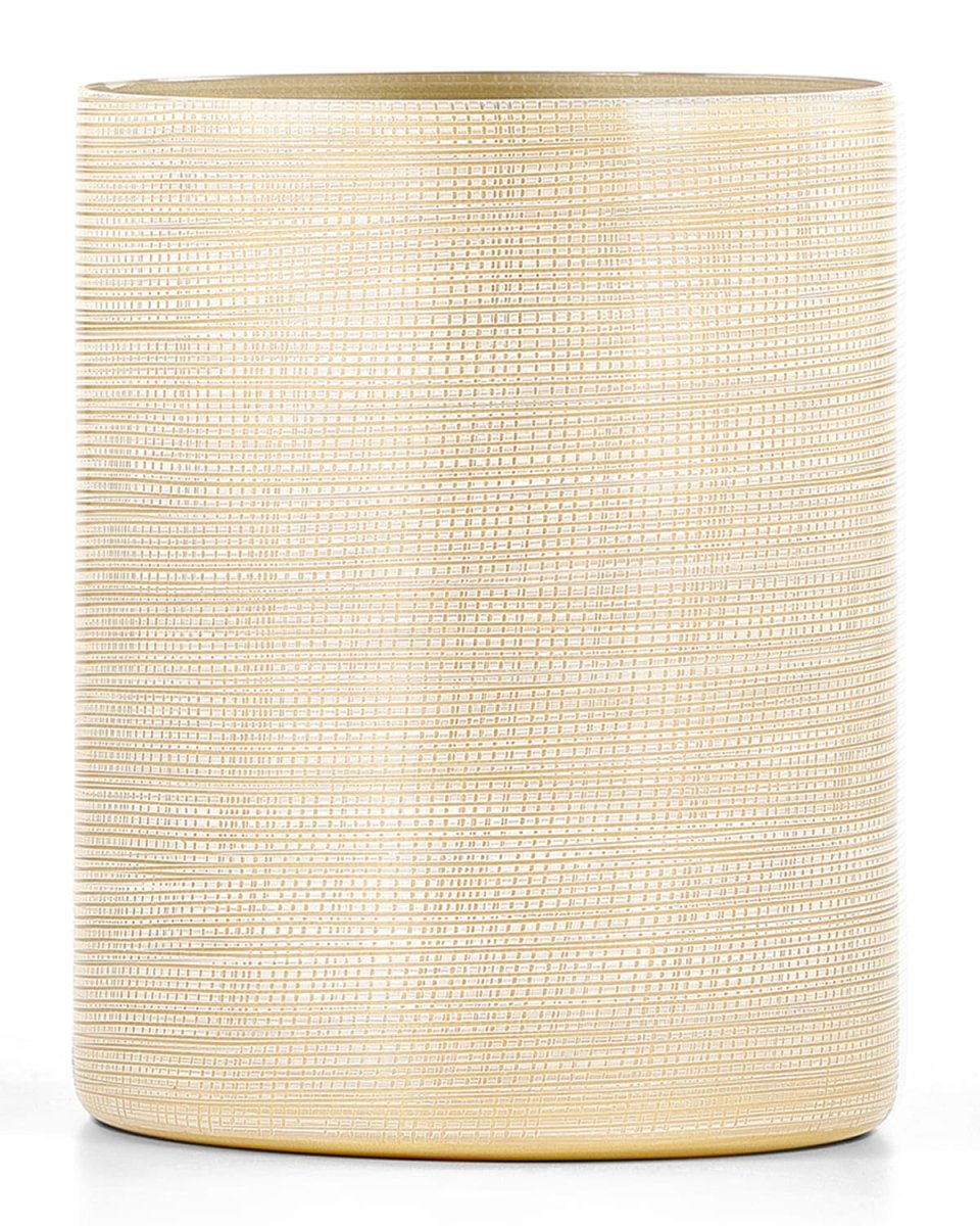 Woven Wastebasket, Gold