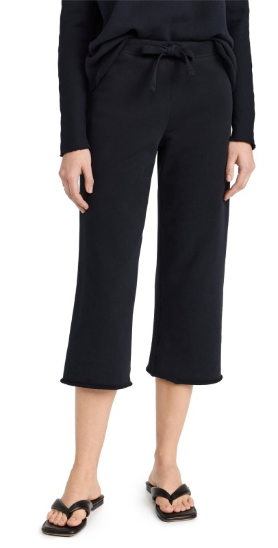 Frank & Eileen Cropped Wide Leg Sweatpants British Royal Navy