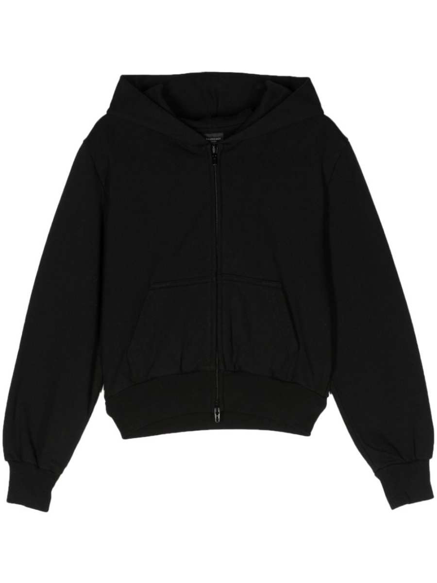 logo-appliqué cropped jacket